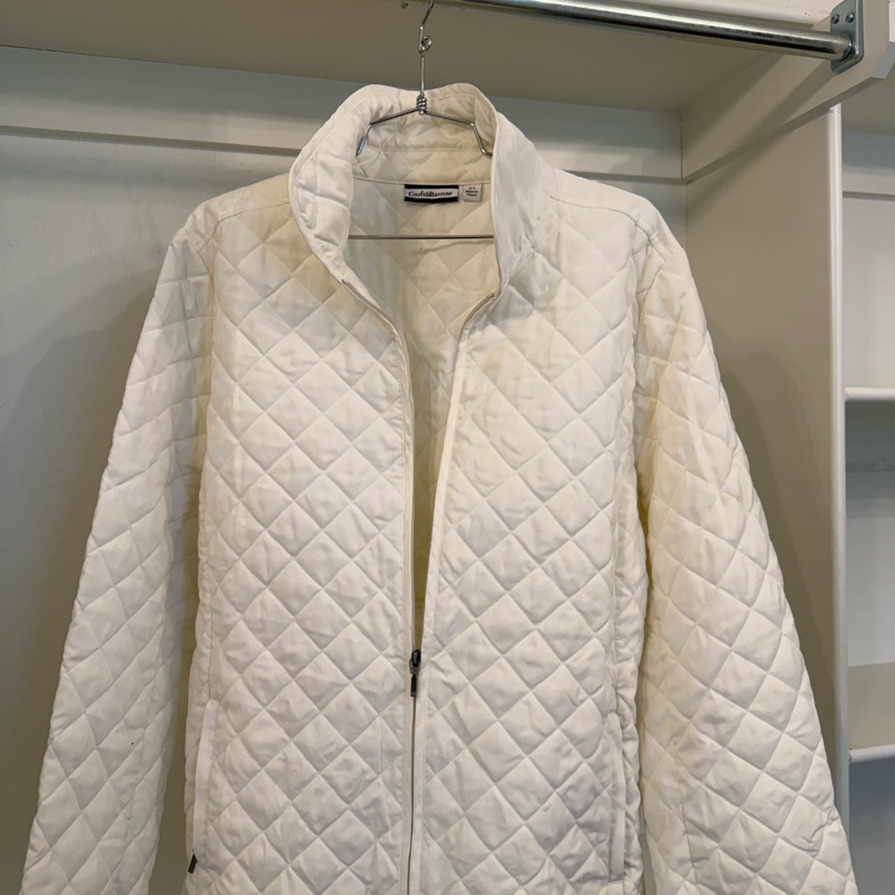 Croft & Barrow Quilted Jacket in White